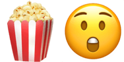 Hvad betyder 🍿😲-emojierne?