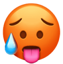 Hvordan bruges 🥵-emojien?