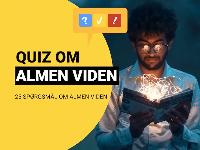 Almen Viden Quiz med 25 Spørgsmål og Svar #1