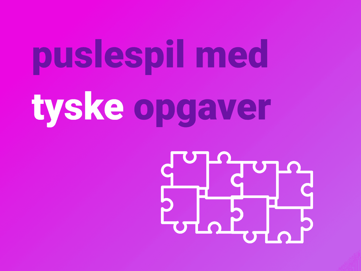 Puslespil på Tysk