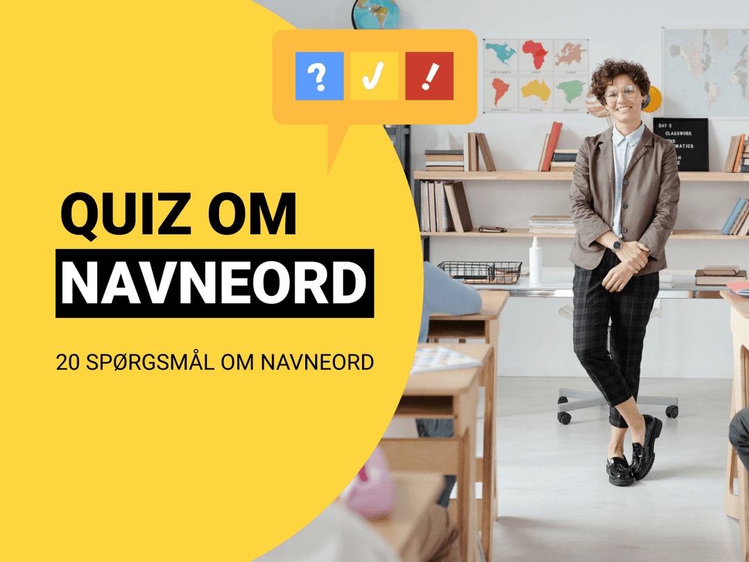 Dansk Grammatik Quiz: Find navneordet