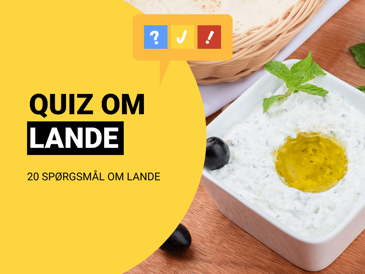 Lande Quiz: Gæt landet på en madret
