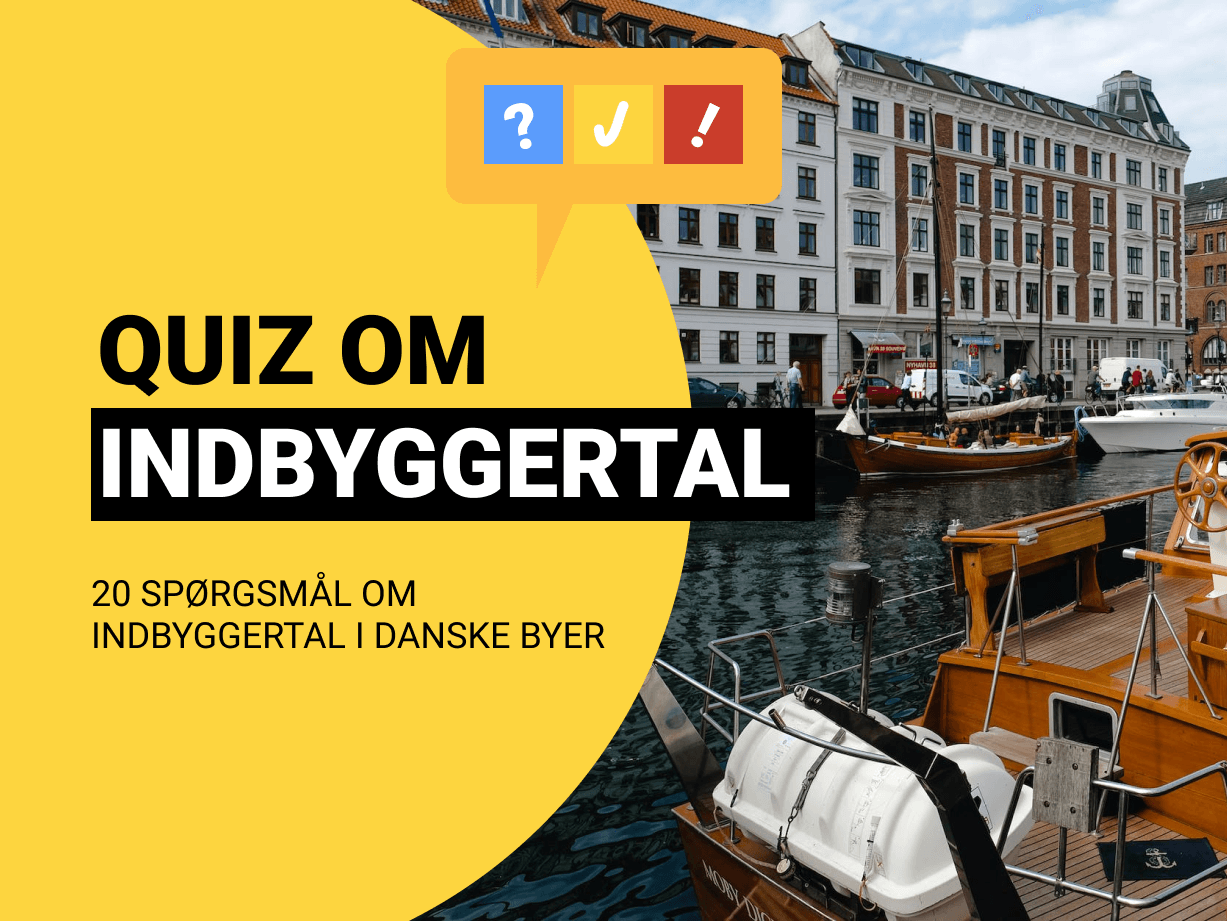 Quiz Om Indbyggertal: Kan du byernes indbyggertal?