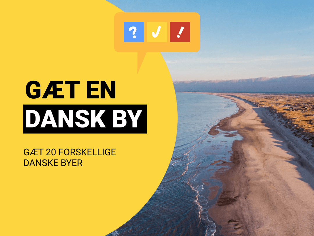 Gæt en Dansk By: Kan du gætte 20 forskellige danske byer?