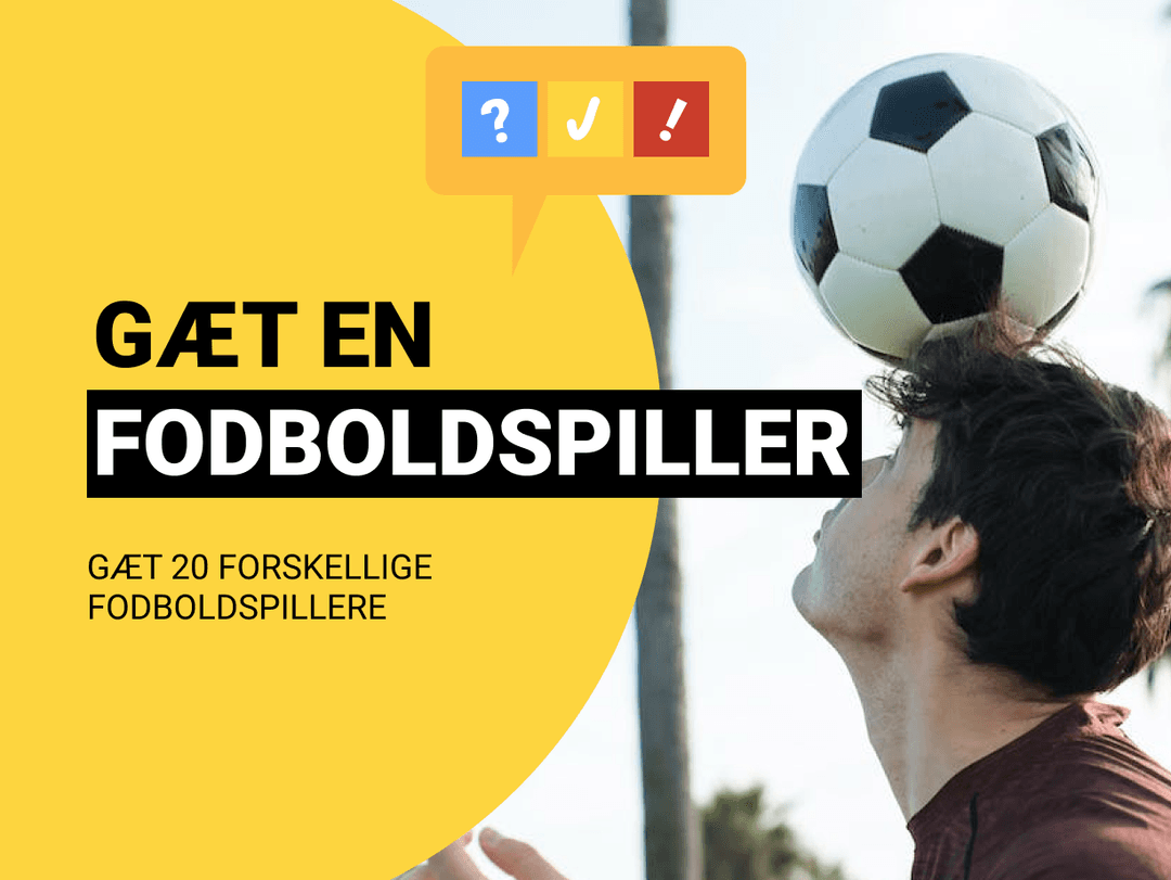 Gæt en Fodboldspiller: Gæt fodboldspilleren med 20 spørgsmål