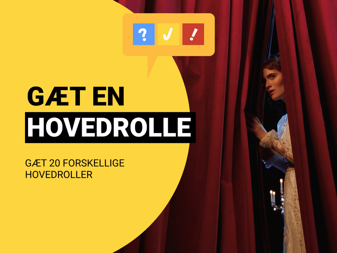 Gæt en Hovedrolle: Gæt 20 forskellige hovedroller i film