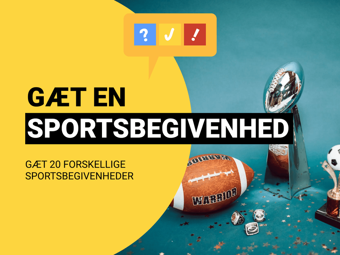 Gæt en Sportsbegivenhed: Gæt 20 forskellige sportsbegivenheder