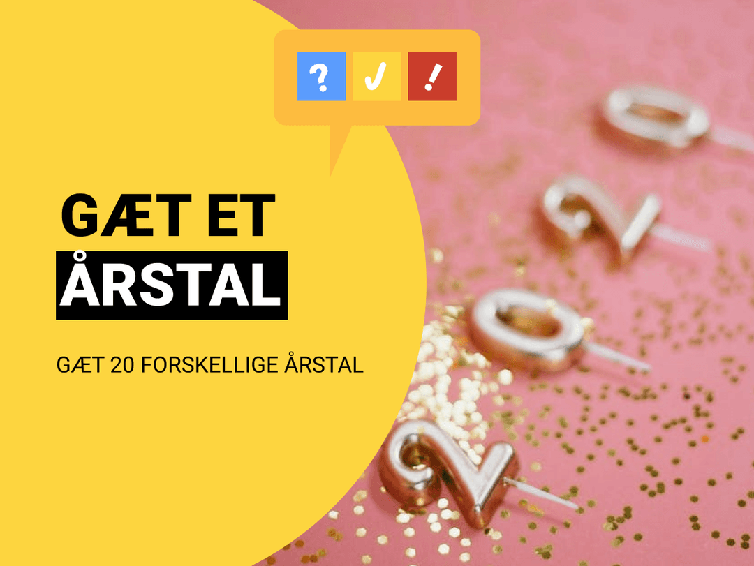 Gæt et Årstal: Kan du huske hvornår det skete?