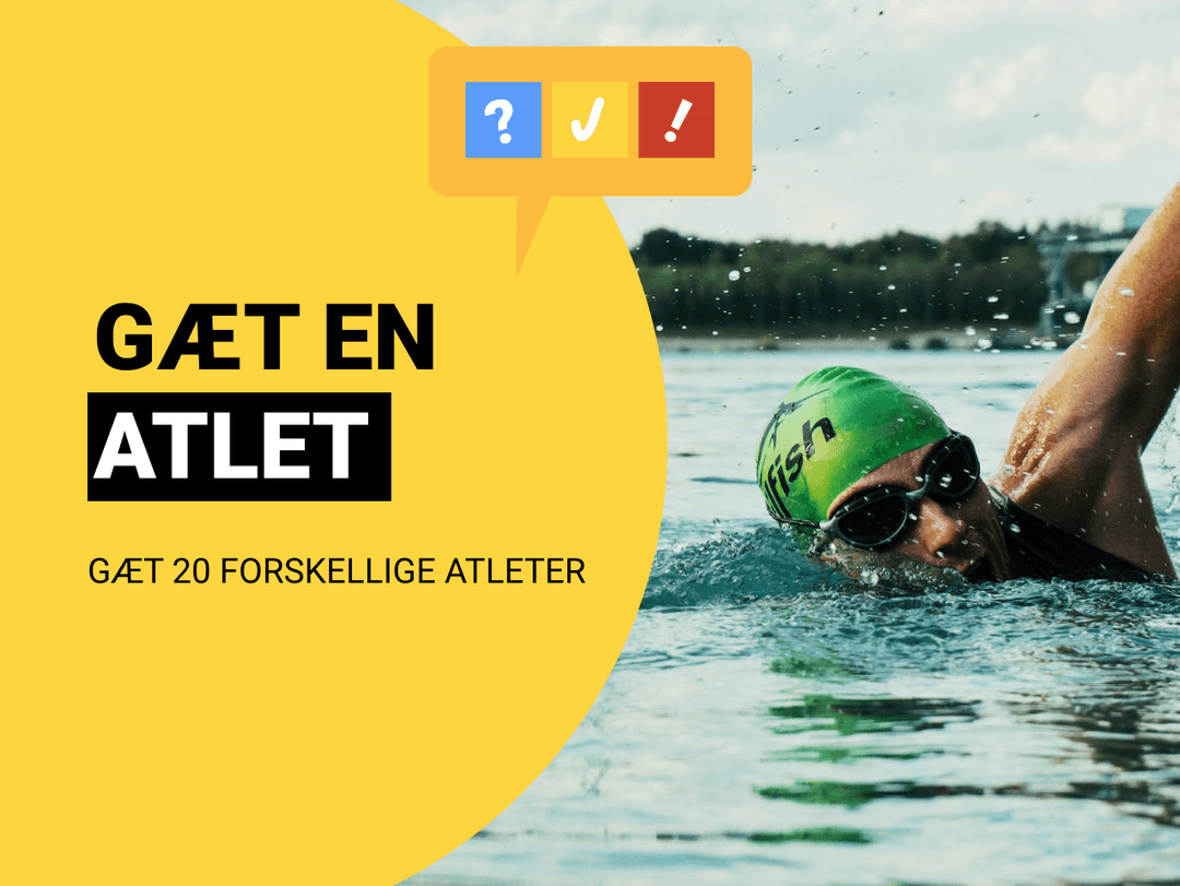 Gæt en Atlet: Gæt 20 forskellige atleter i sjov quiz 