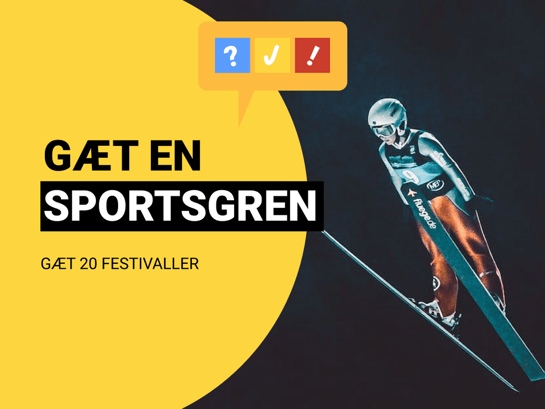 Gæt en Sportsgren: Gæt 20 forskellige sportsgrene