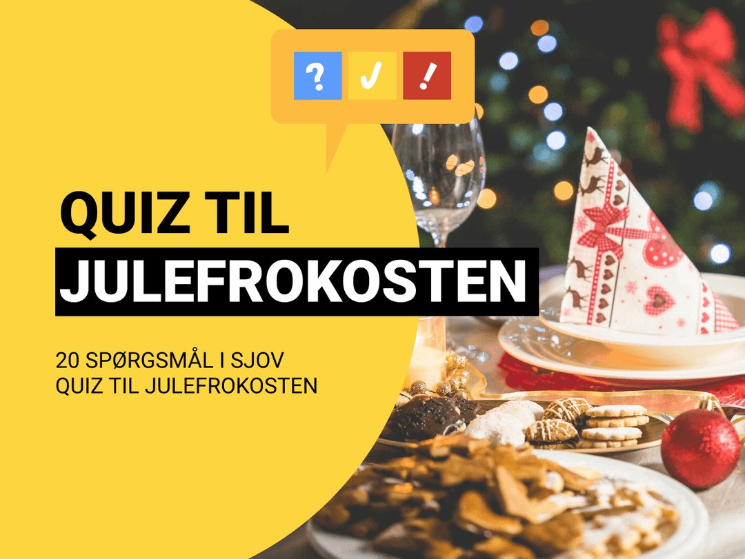 Julefrokost-quiz: Sjov underholdning til julefrokost med quiz