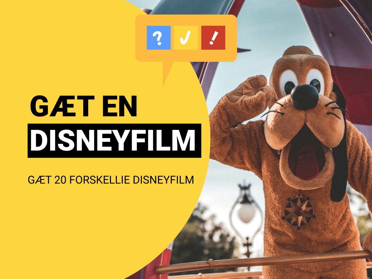 Gæt en Disneyfilm: Gæt 20 Disneyfilm ud fra karakteren