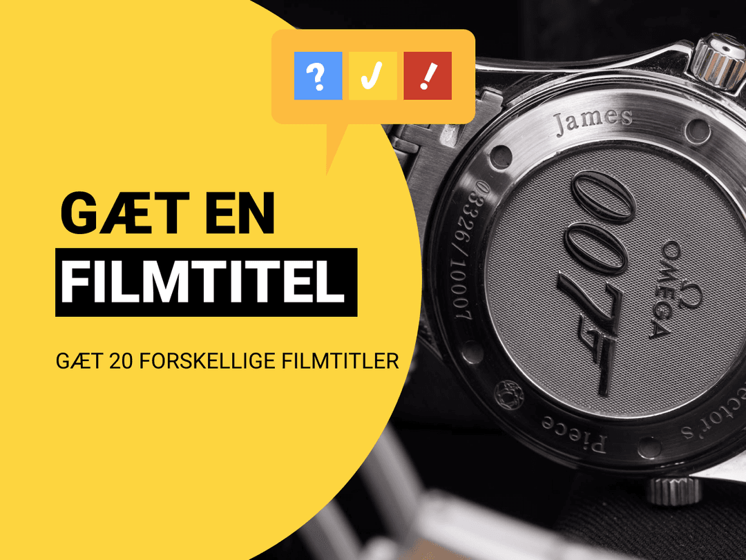 Gæt en Filmtitel: Gæt 20 forskellige filmtitler