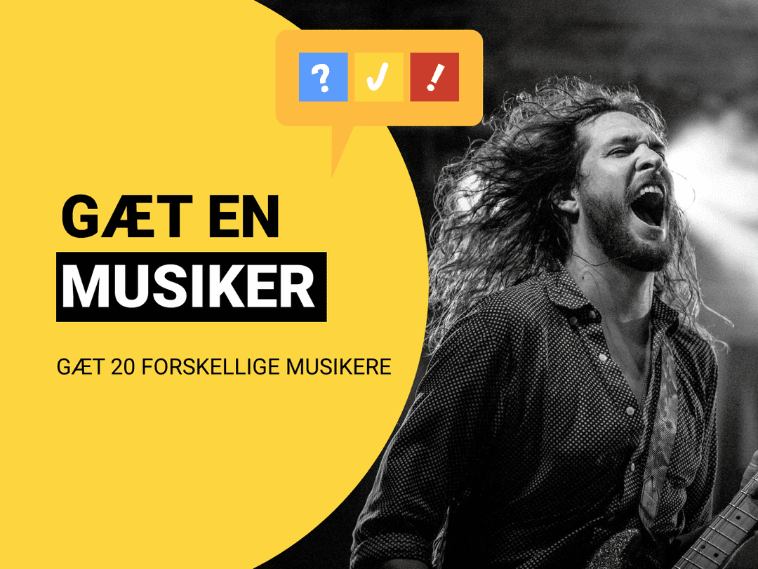 Gæt en Musiker: Gæt 20 forskellige musikere