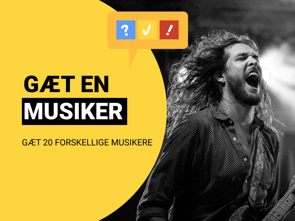 Gæt en Musiker: Gæt 20 forskellige musikere