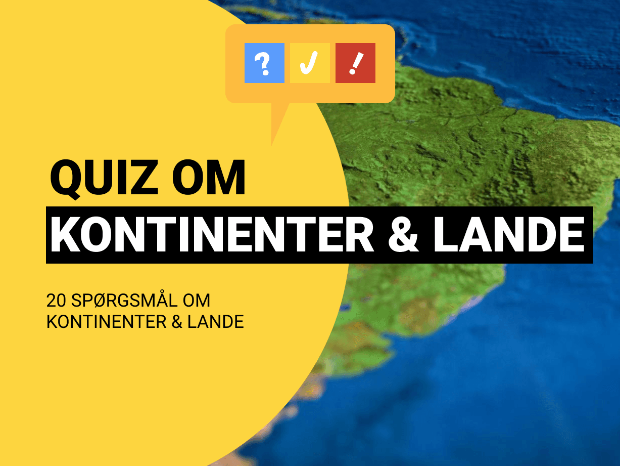 Hvilket kontinent ligger disse 20 lande på?