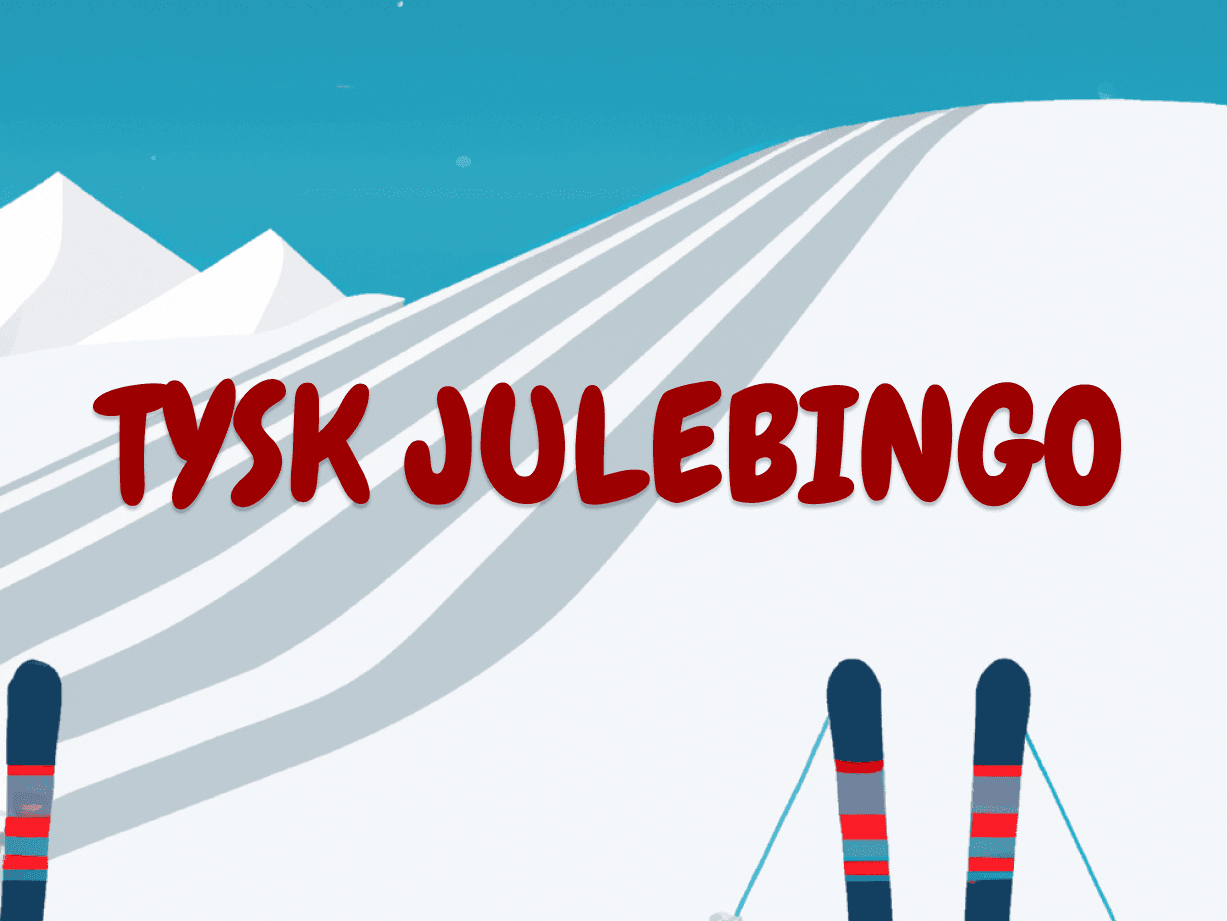 Tysk Julebingo til 5-6. klasse i folkeskolen
