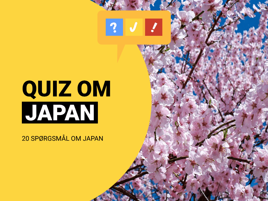 Quiz om Japan: Japan-quiz med 20 spørgsmål og svar