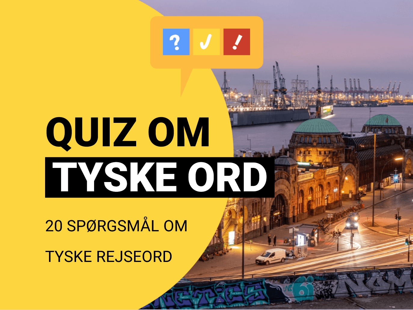 Quiz om tyske rejseord: Kan du 20 tyske ord til ferien?