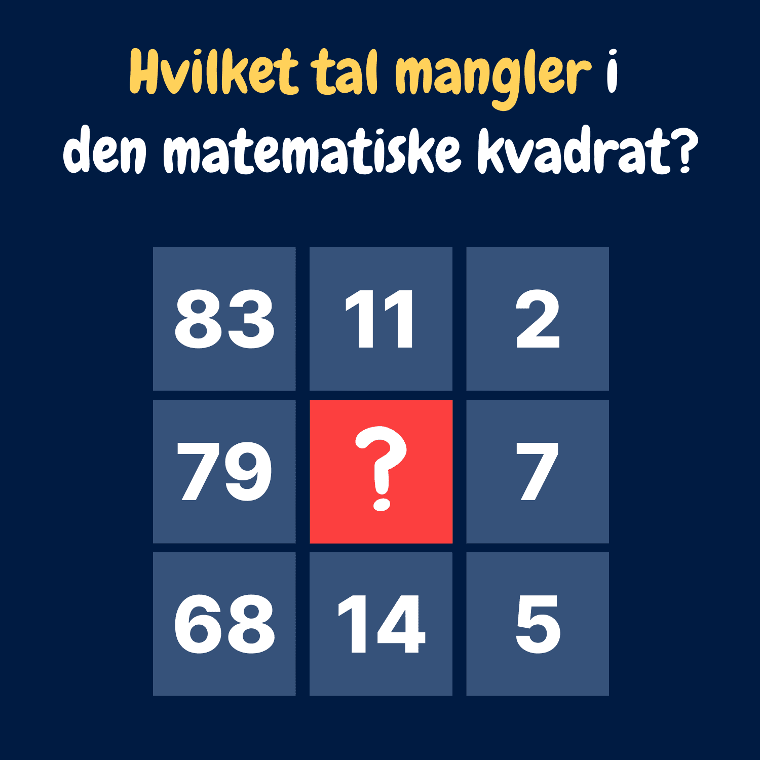 Her skal du tænke helt ud af boksen for at løse denne matematikgåde!