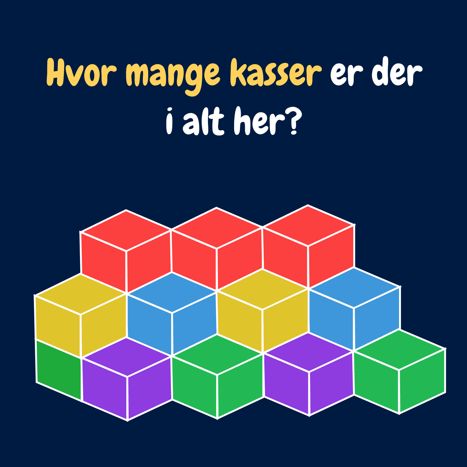 Hvor mange kasser er der i alt på billedet?