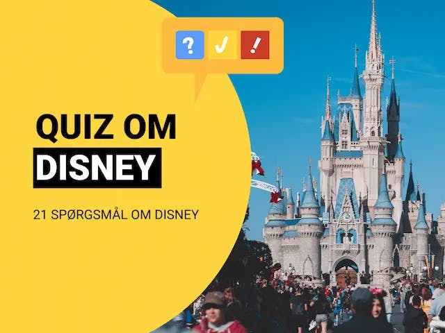 Disney Quiz med 21 sjove spørgsmål og svar