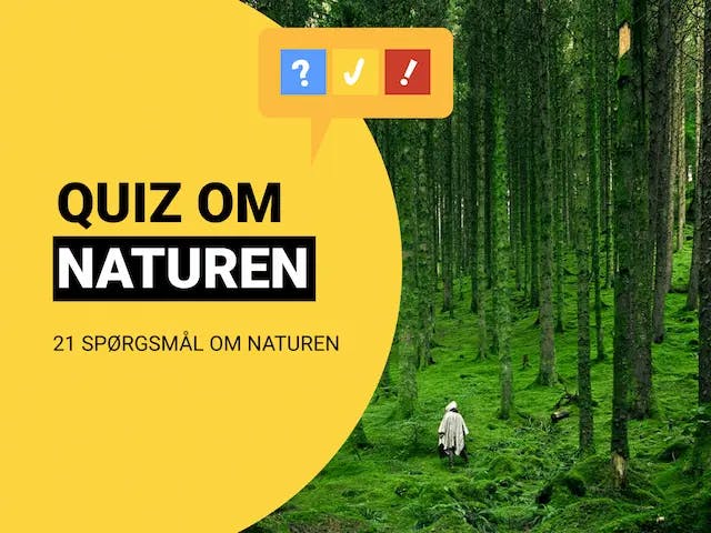 Udfordrende Natur Quiz Med 20 Spørgsmål og Svar