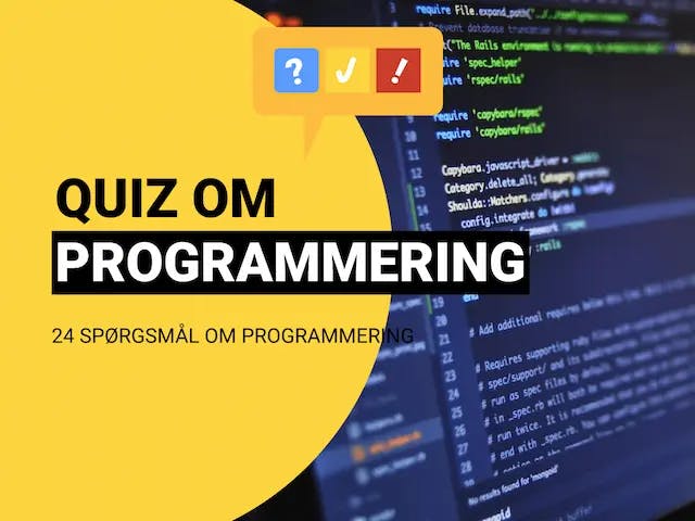 Dansk Programmerings Quiz Med 24 Spørgsmål Og Svar