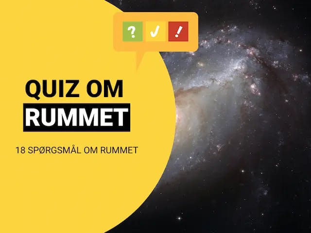 Quiz om rummet: 18 spørgsmål og svar om rummet