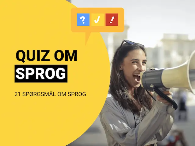 Sprog Quiz med 21 spørgsmål og svar