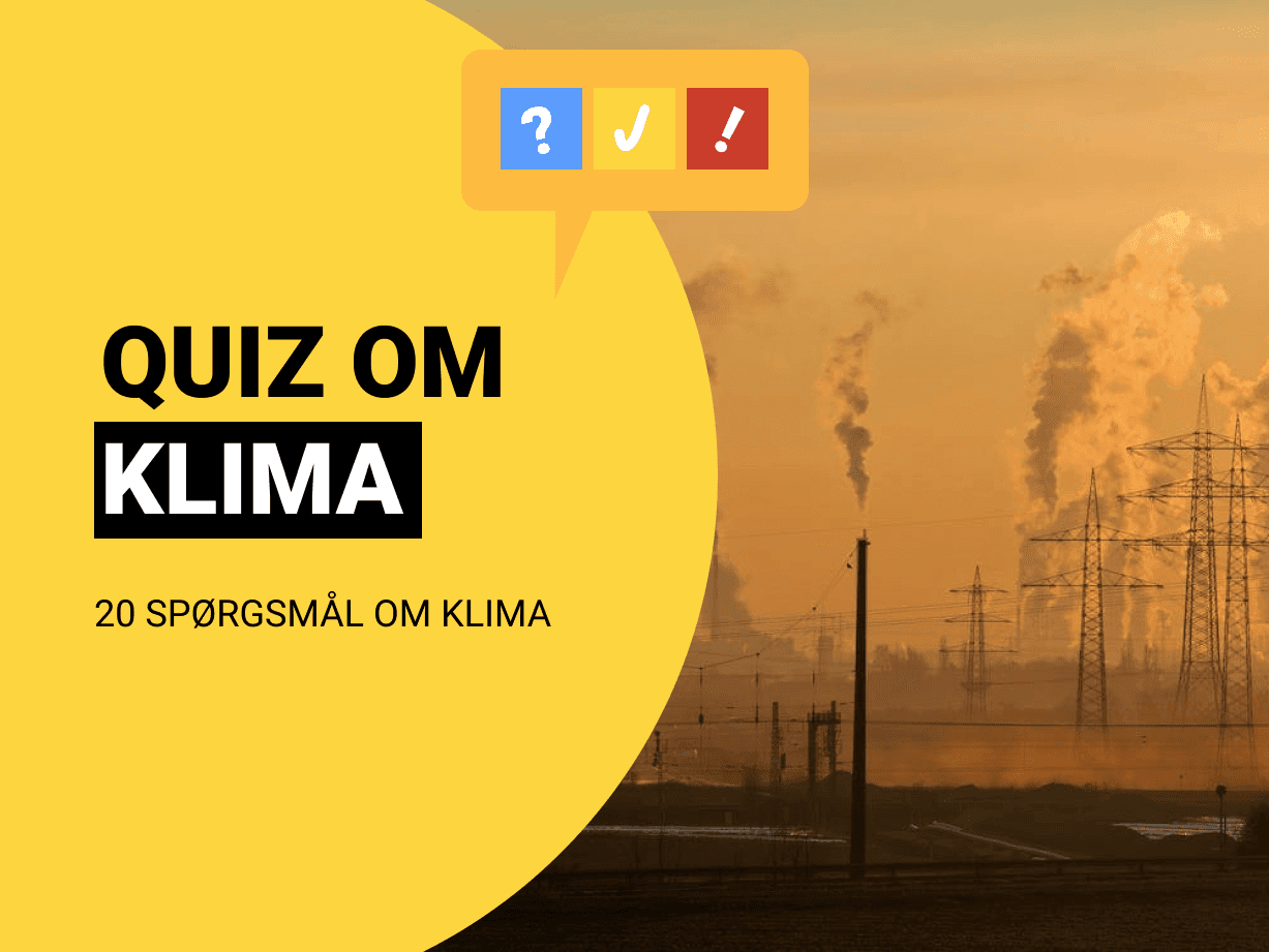 Dansk Klimaquiz: 20 spørgsmål om klimaet, grøn energi og mere