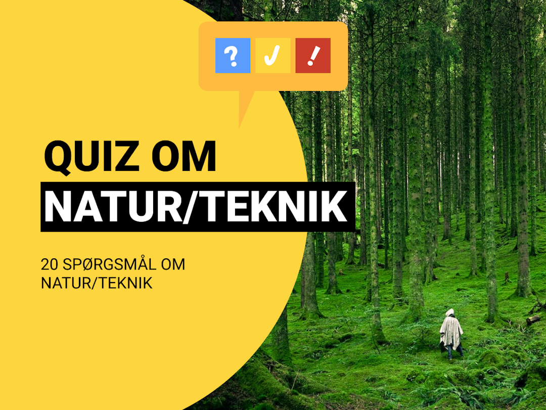 Natur/Teknik Quiz: 20 spørgsmål og svar om naturteknik