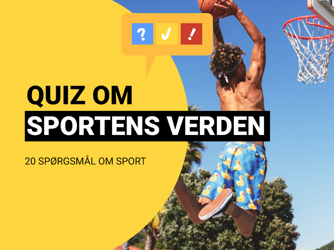 Sports Quiz: Generel sportsquiz med 20 spørgsmål