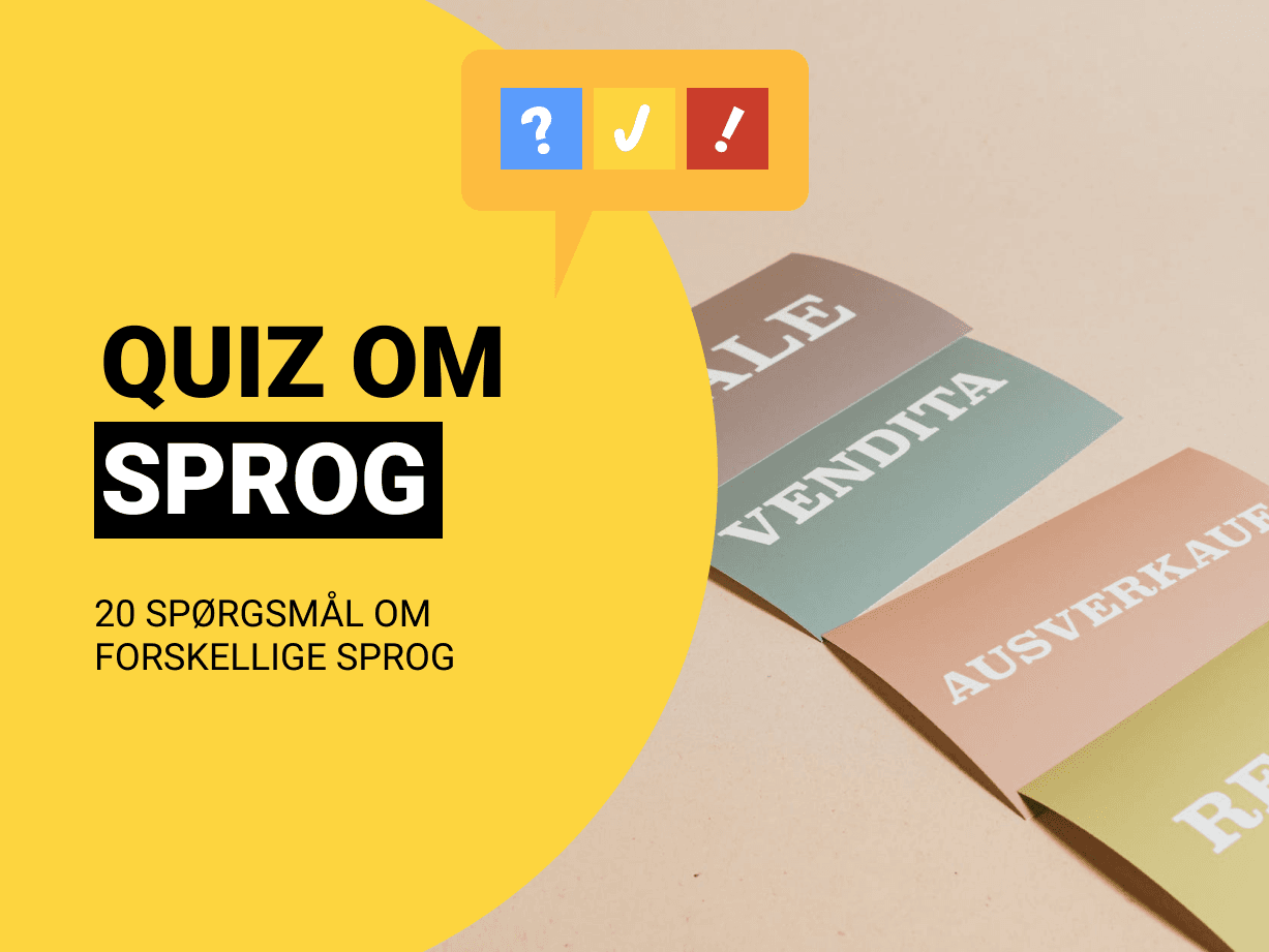 Quiz Om Sprog: Test din sproglige viden med 20 sprogspørgsmål