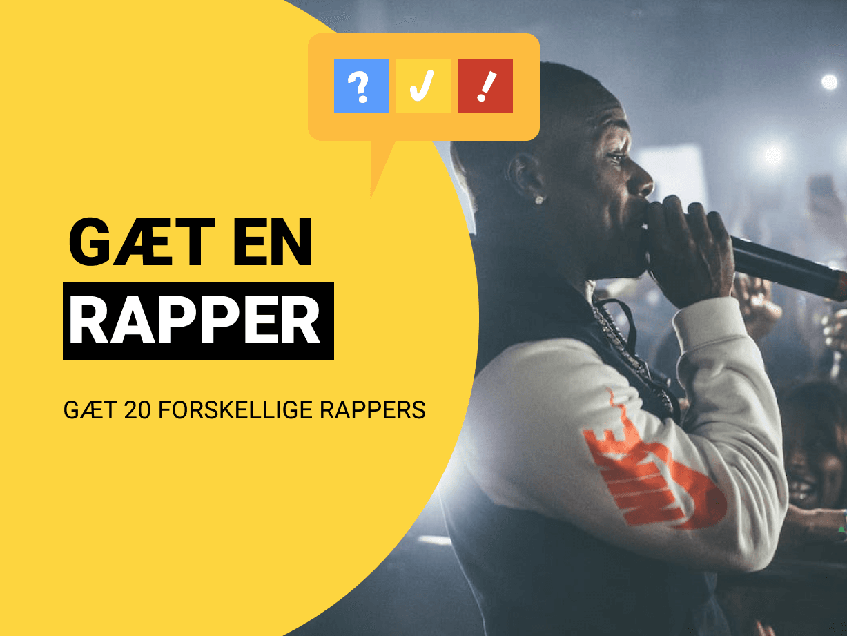 Gæt en Rapper: Gæt rapperen på ét enkelt spørgsmål