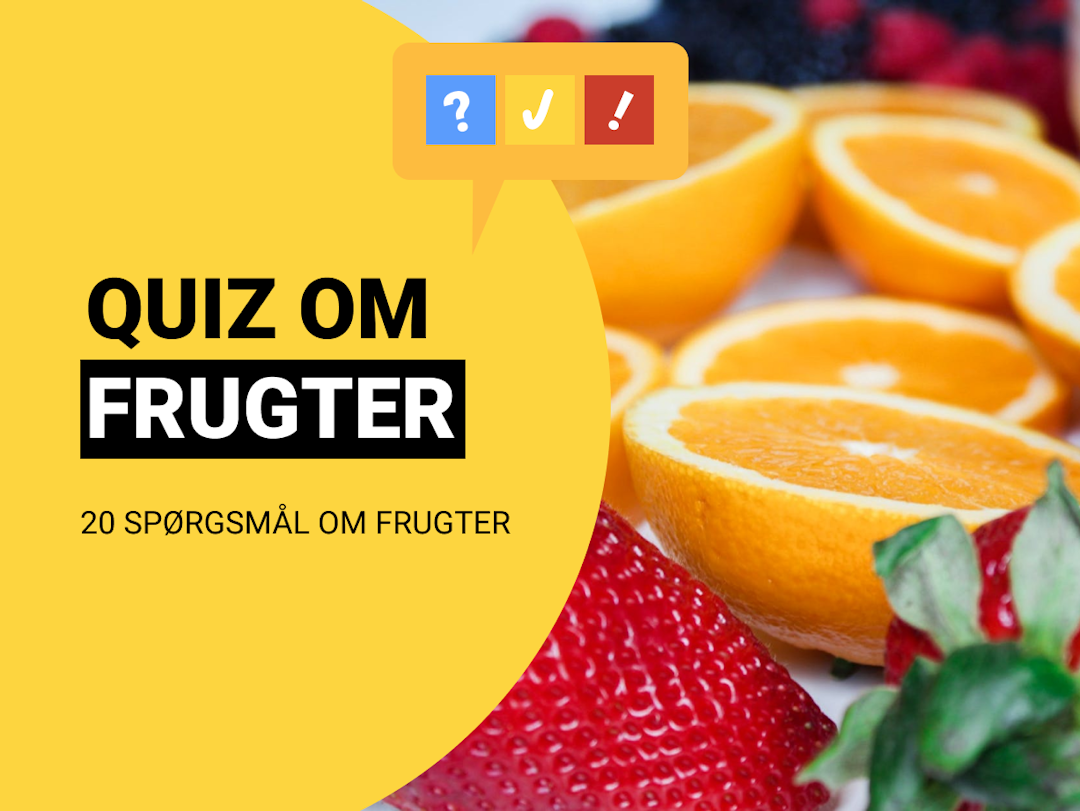 Quiz om Frugter: Frugt-quiz med 20 spørgsmål og svar