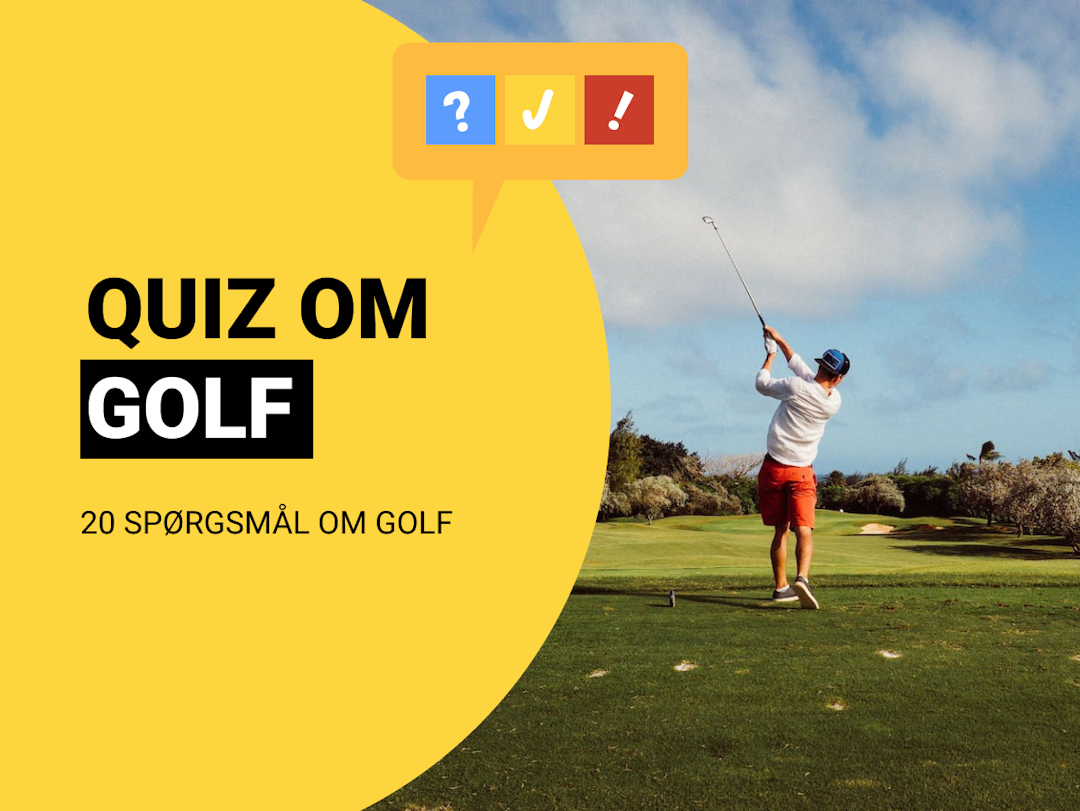 Quiz om Golf: Golf-quiz med 20 spørgsmål og svar