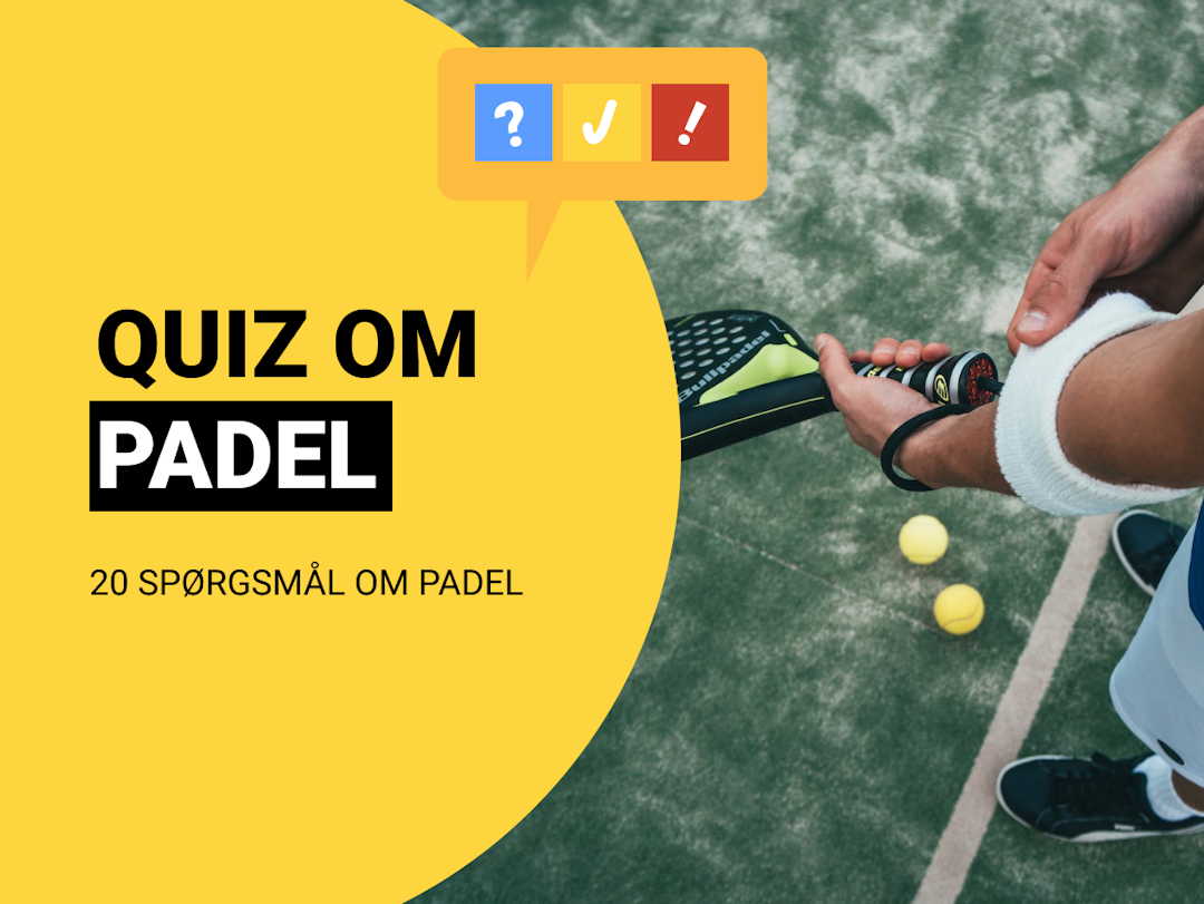 Quiz om Padel: Padel-quiz med 20 spørgsmål og svar