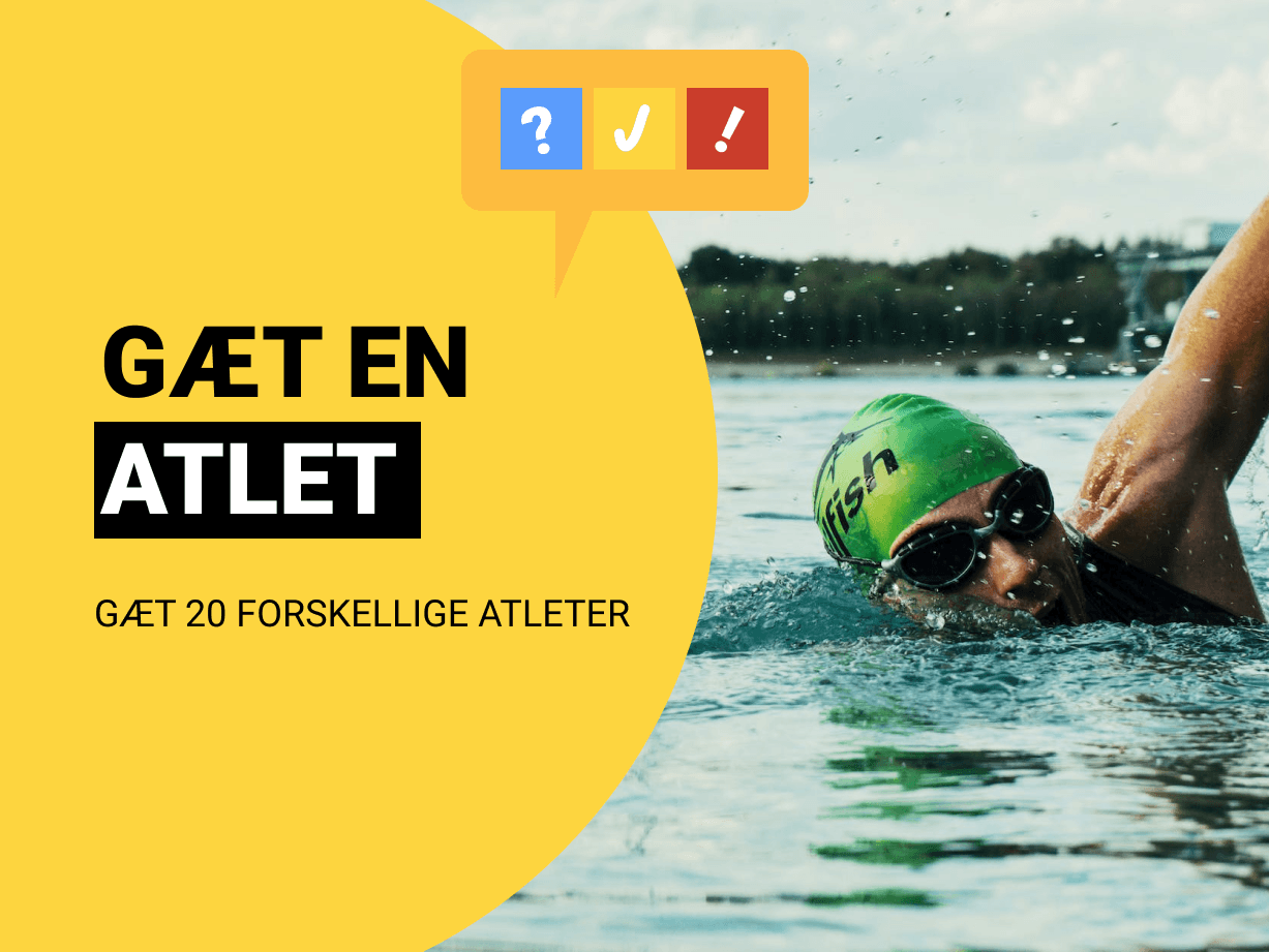 Gæt en Atlet: Gæt 20 forskellige atleter i sjov quiz