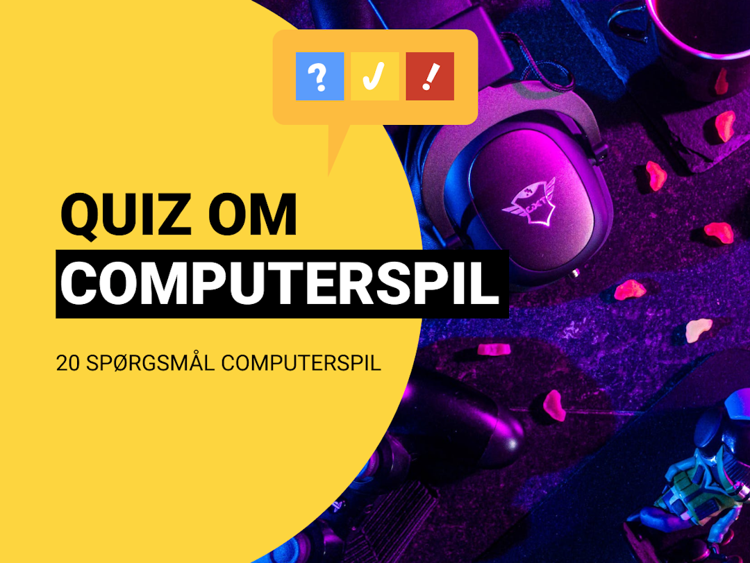 Quiz om Computerspil: Dansk computerspils-quiz med 20 spørgsmål