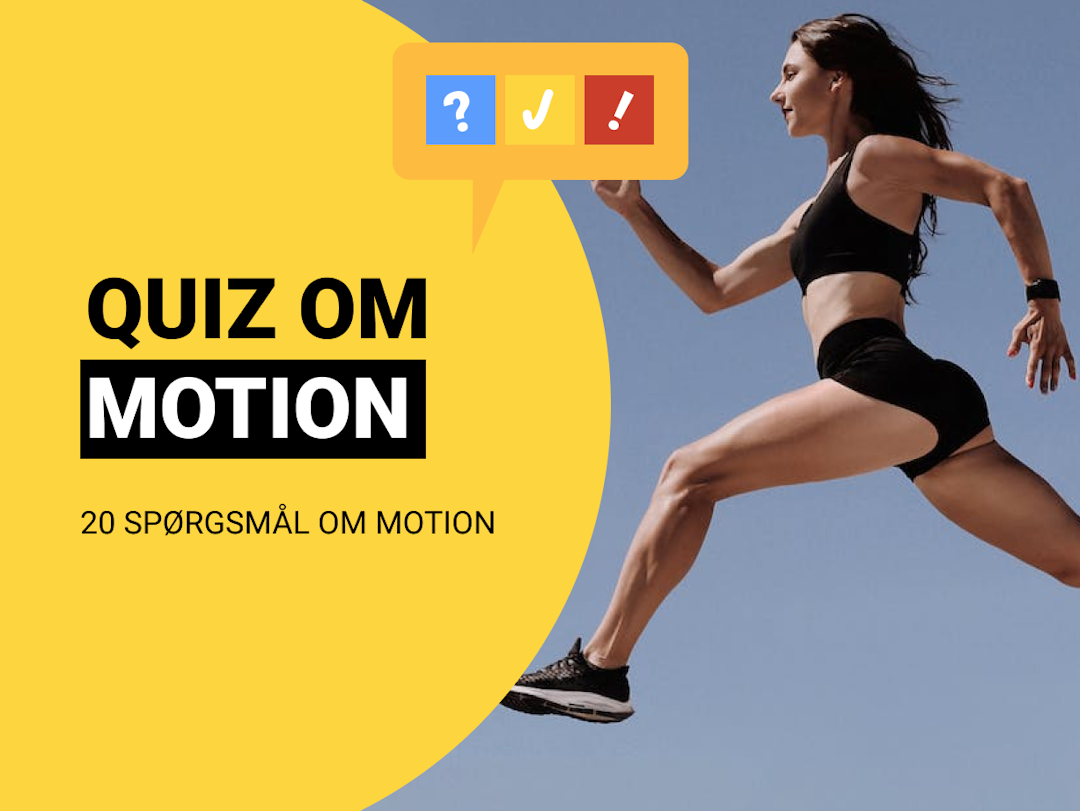 Dansk Motionsquiz: Quiz om motion med 20 spørgsmål