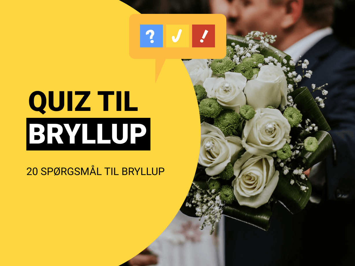 Bryllups-quiz: Underholdning til bryllup med 20 spørgsmål