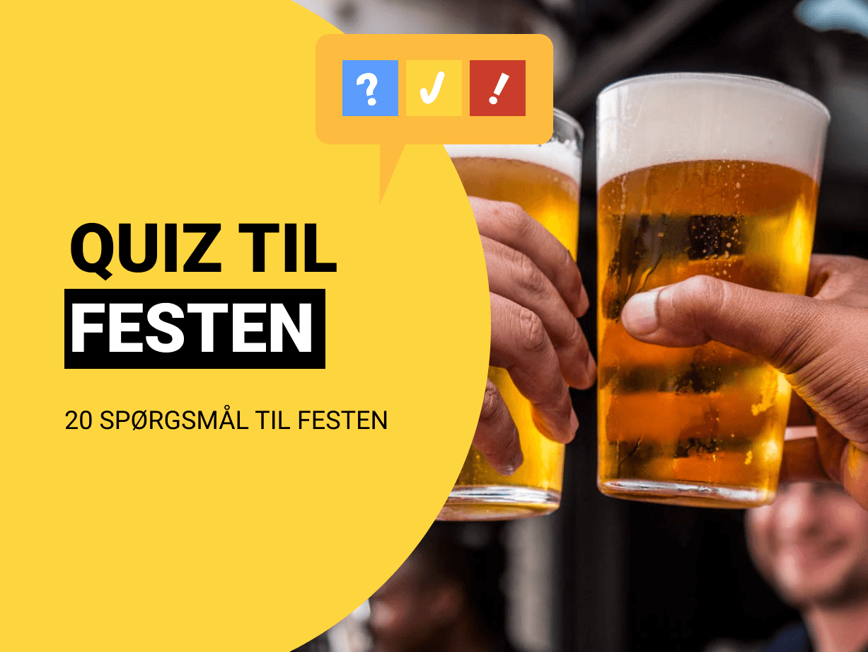Fest-quiz: Underholdning til fest med 20 spørgsmål