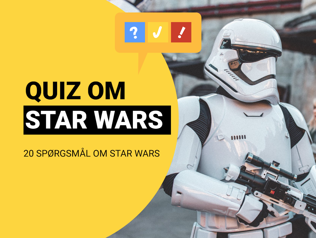 Dansk Star Wars Quiz: Quiz om Star Wars med 20 spørgsmål og svar