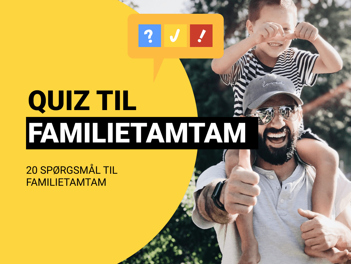 Quiz til Familietamtam: Sjov quiz til fætter/kusine fest