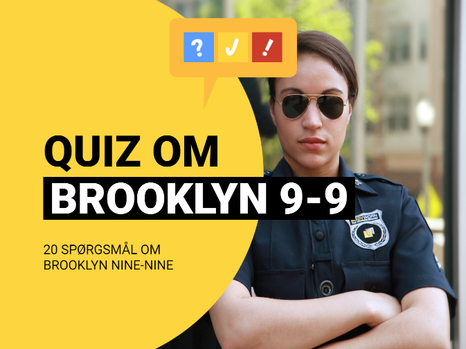 Dansk quiz om Brooklyn Nine-Nine med 20 spørgsmål og svar