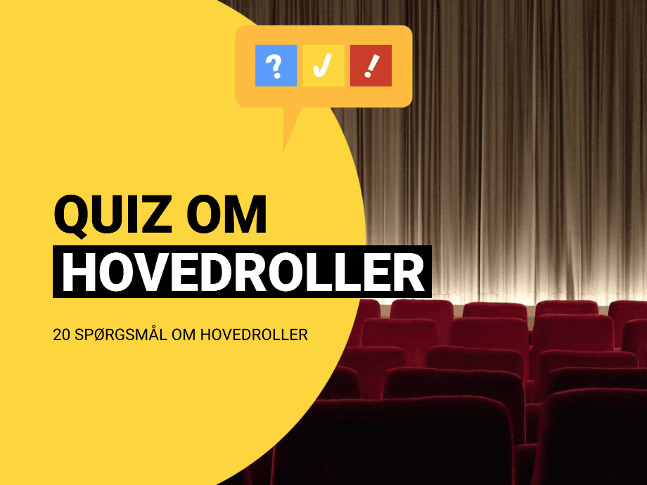 Hvem har hovedrollen i disse 20 populære film?